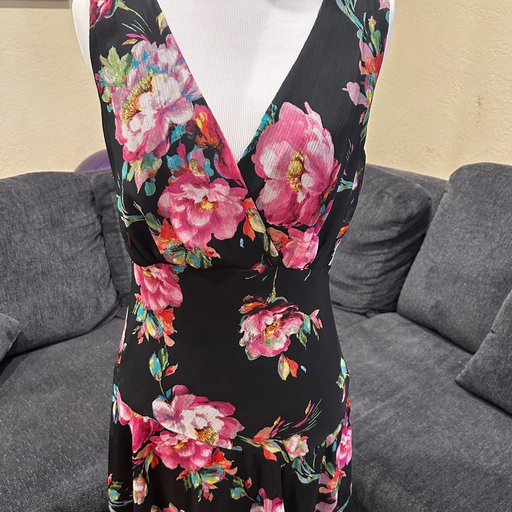 drop waist floral dress